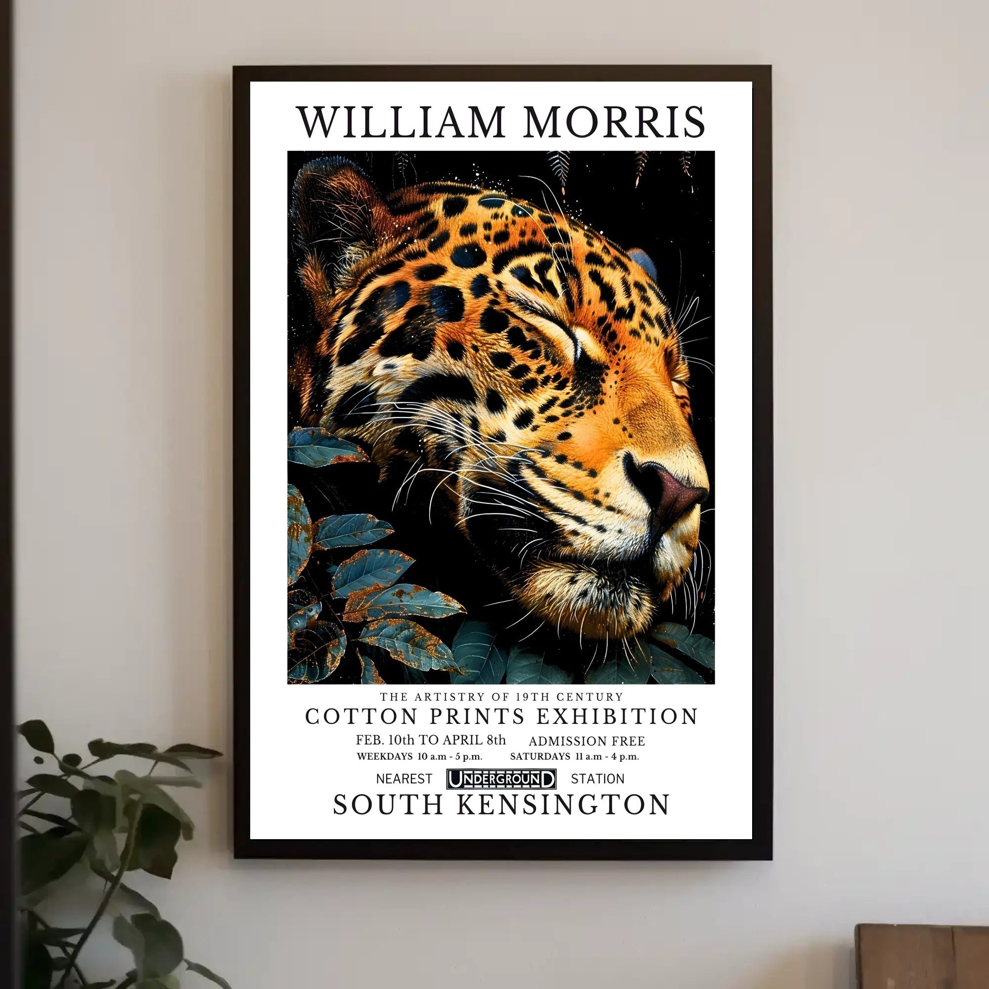 William Morris Leopard Art: Cultural or Heritage Poster
