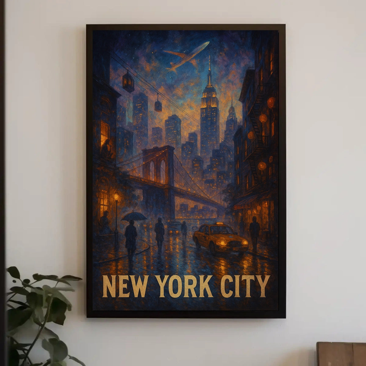 New York City Nightscape Poster