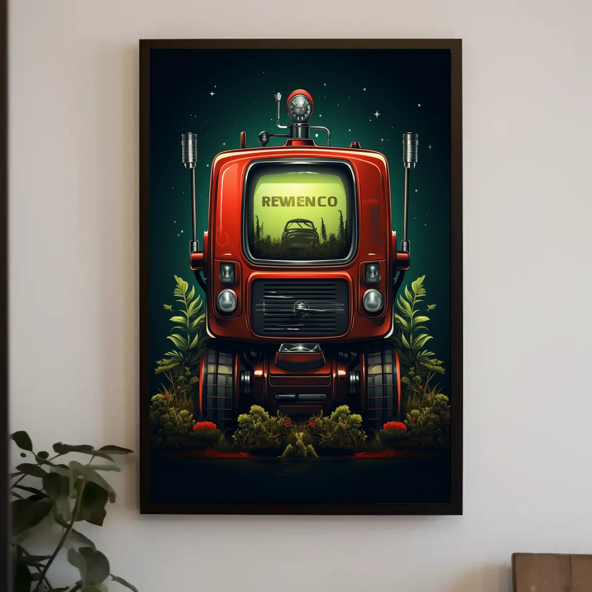 Retro-Futuristic Machine Poster