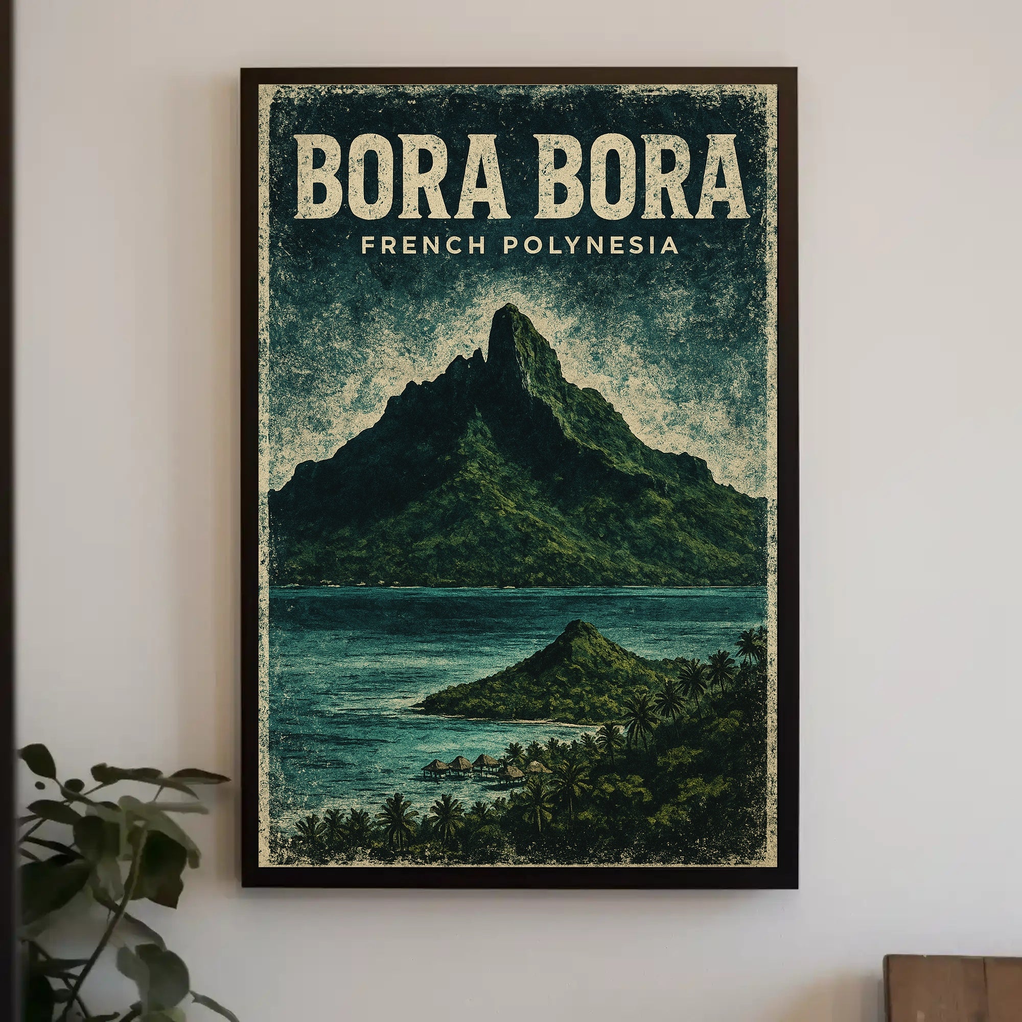 Bora Bora Scenic Island Vintage Travel Poster PosterGoat