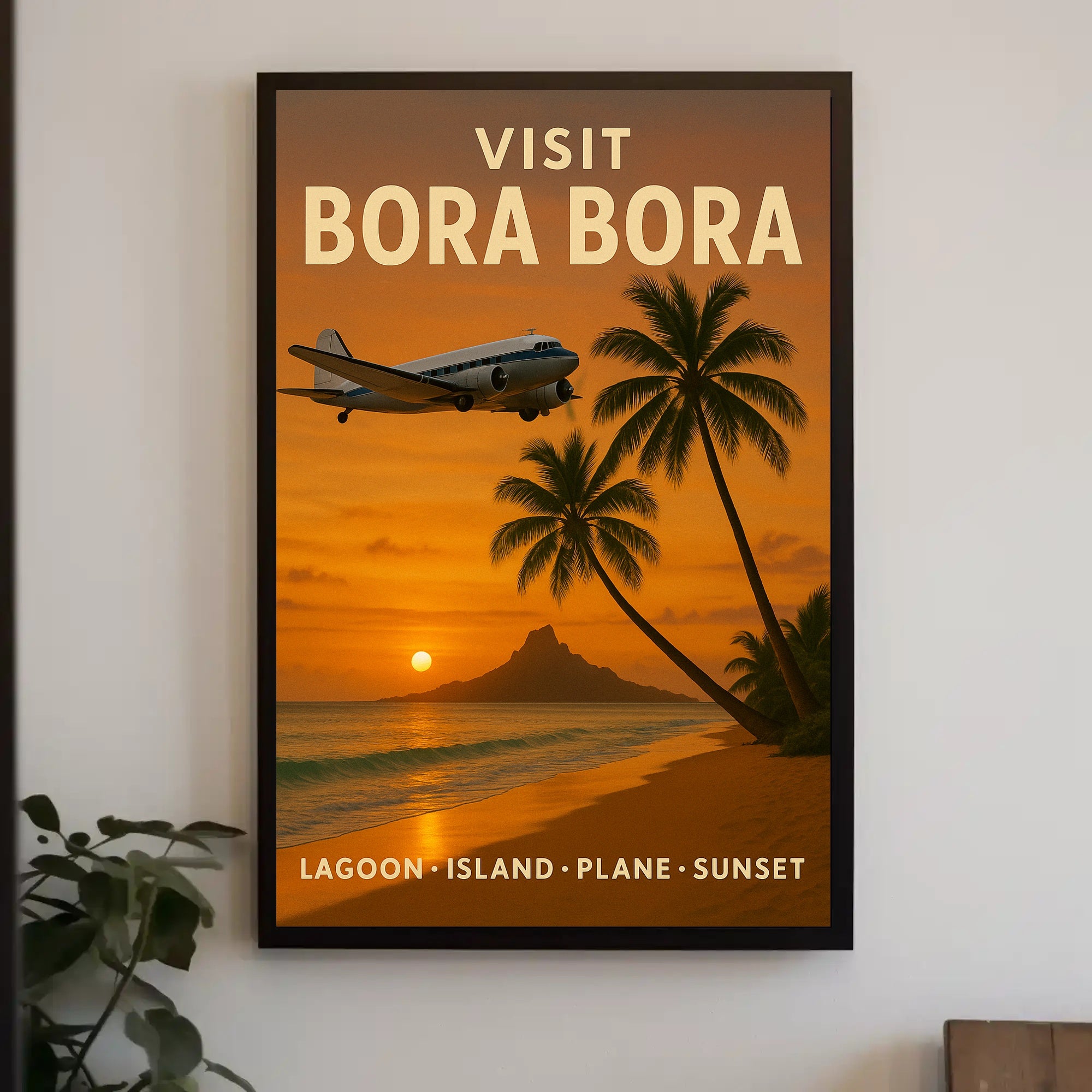 Bora Bora Sunset Adventure Travel Poster PosterGoat