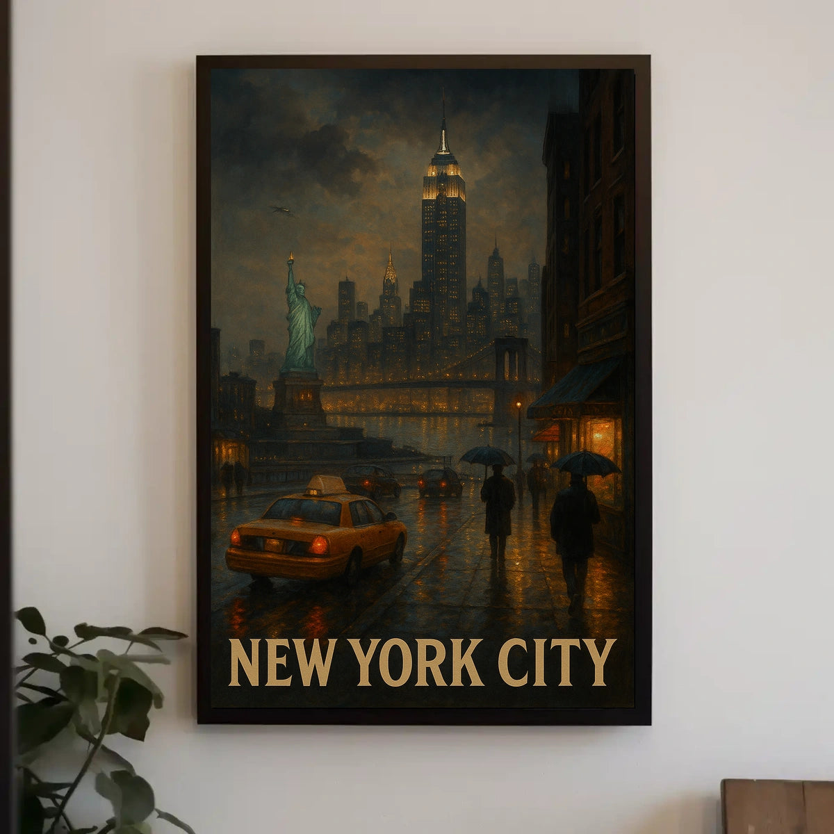 New York City at Dusk Poster