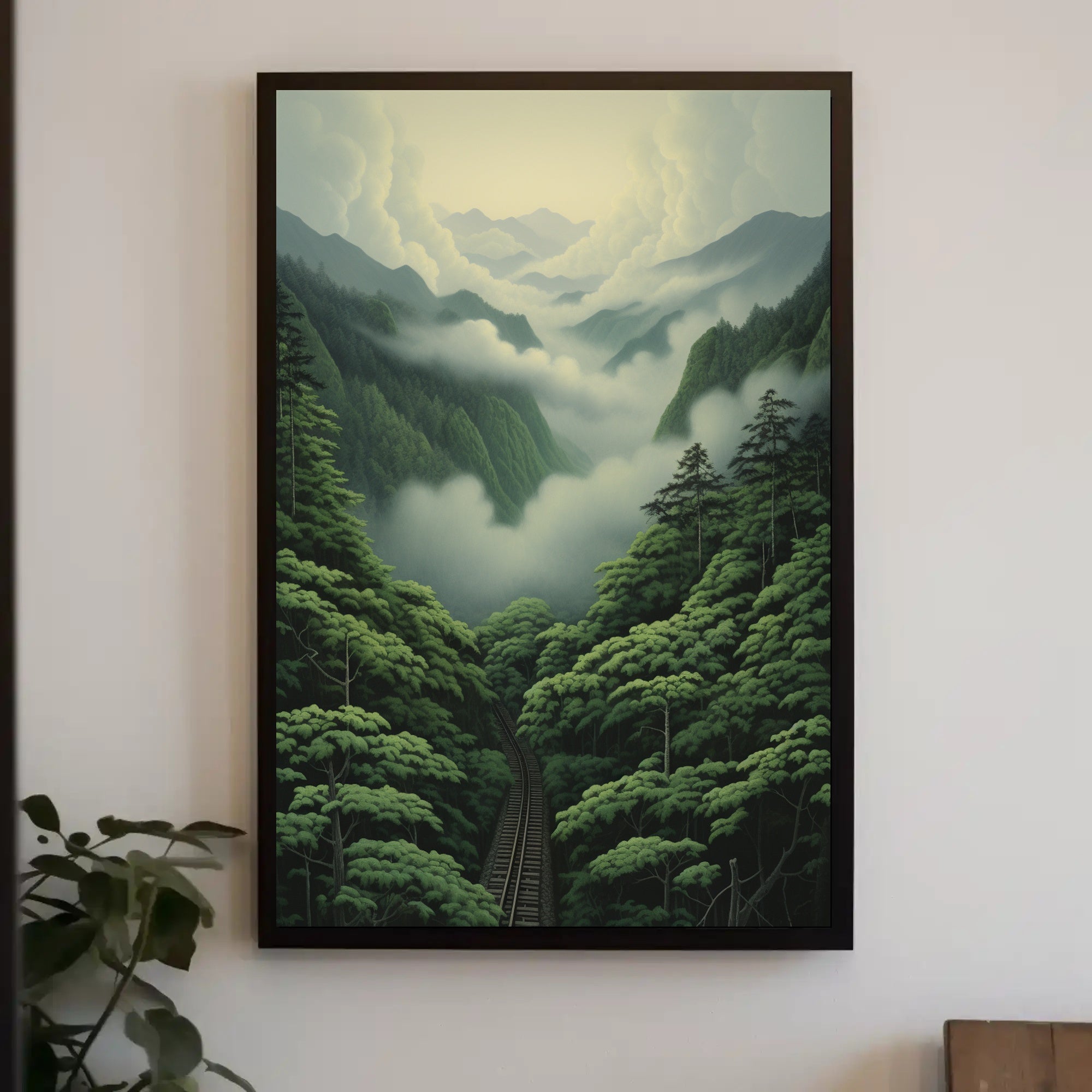 Journey Through The Misty Mountains Poster