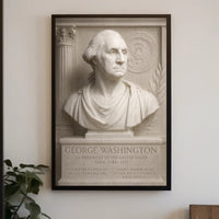 George Washington Bust Classical Historical or Presidential Poster