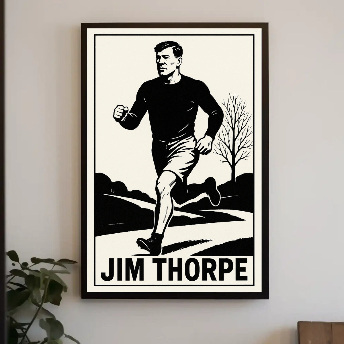 Jim Thorpe Athletic Icon Poster
