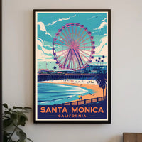 Santa Monica Beach Poster