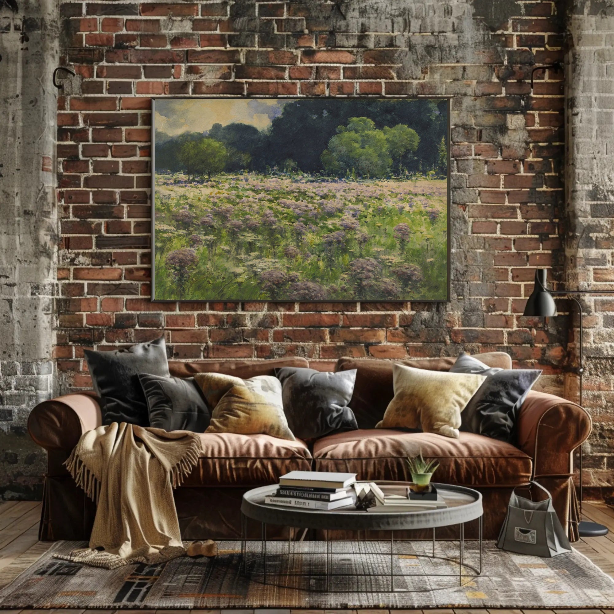 Tranquil Meadow Landscape Poster