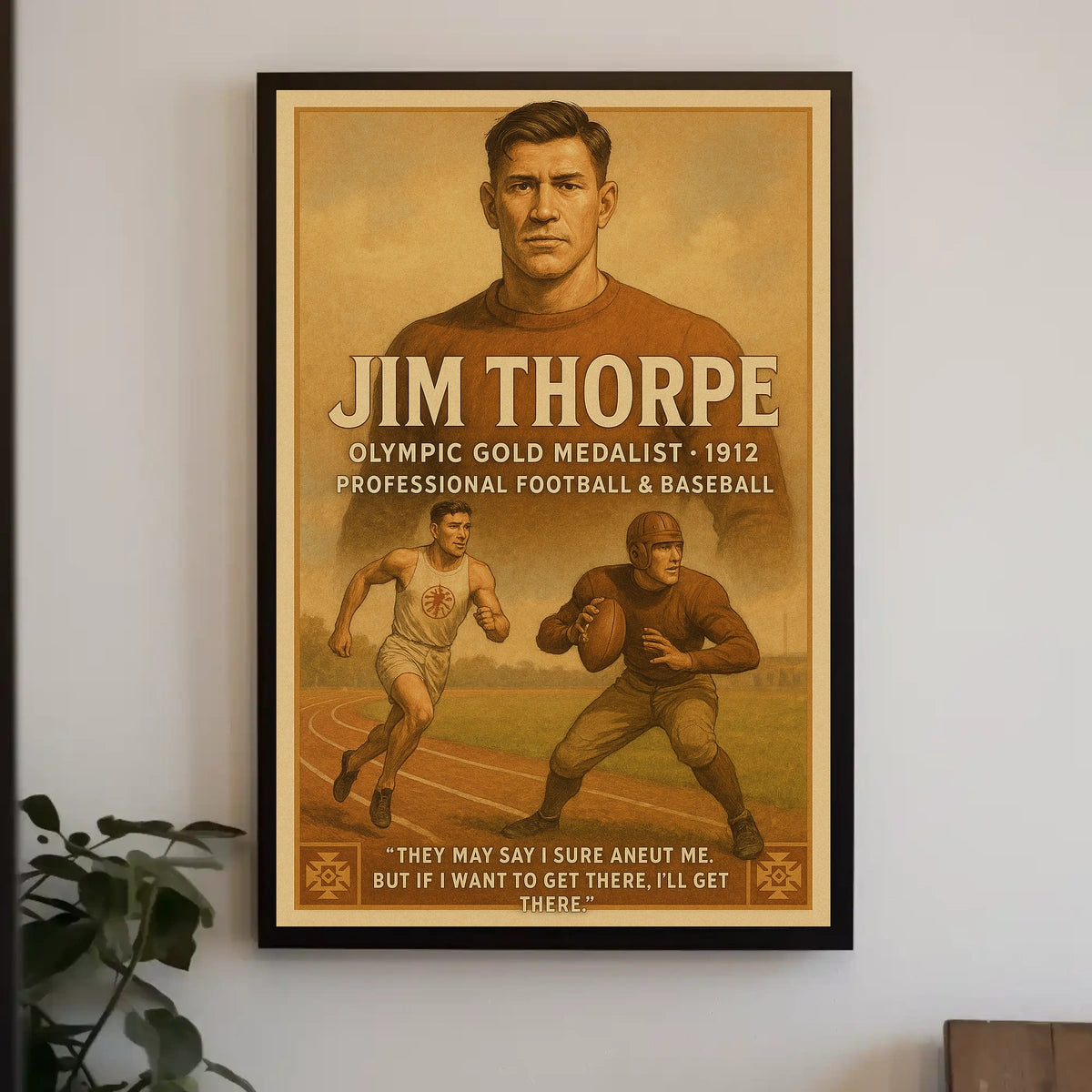 Epic Olympic Athlete Tribute Poster