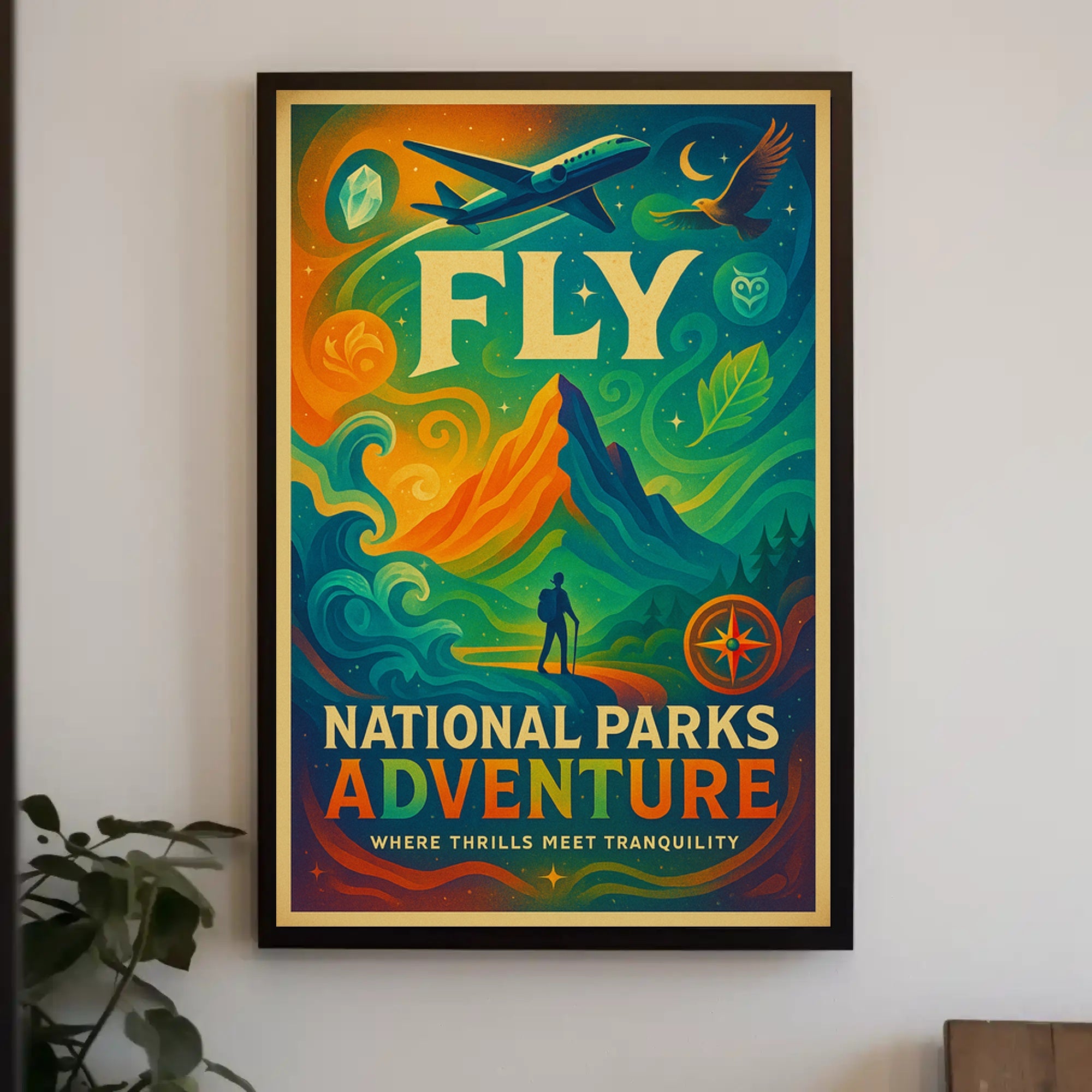 National Parks Adventure Poster Vintage Travel Print