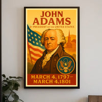 John Adams 2nd President Poster