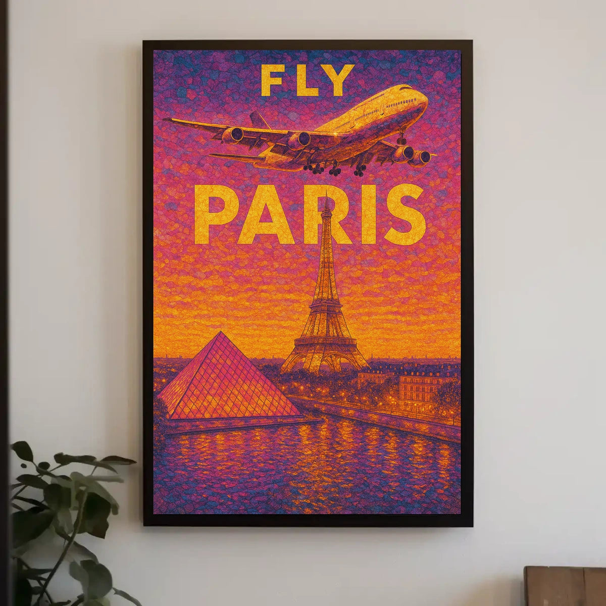 Fly To Paris Poster