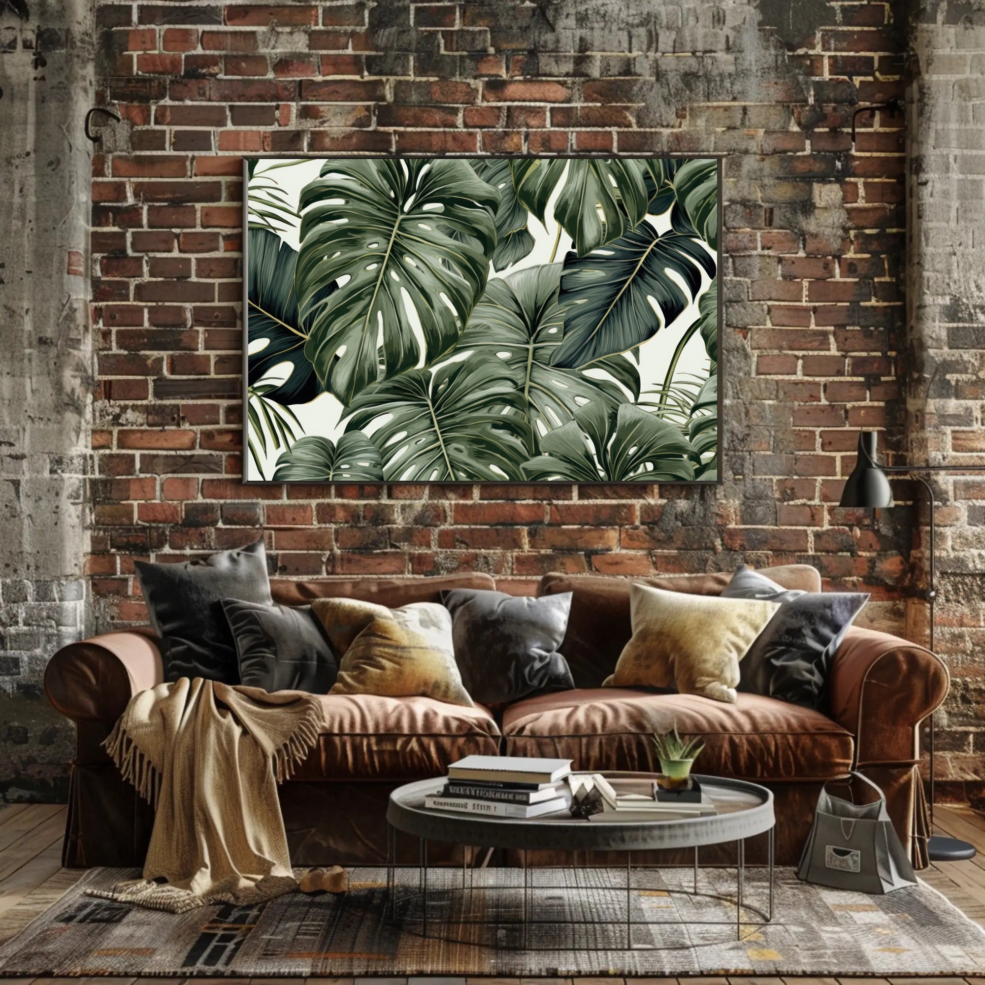 Lush Tropical Leaves Poster
