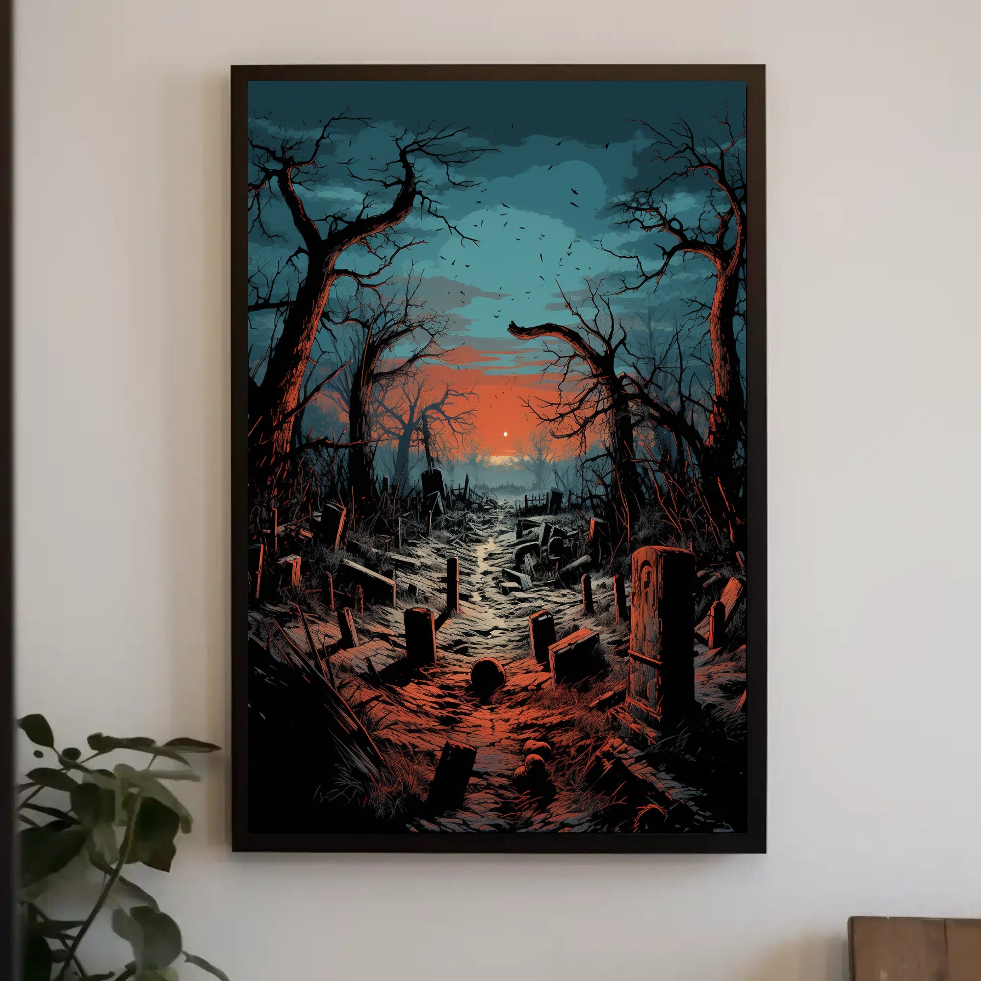 Twilight Cemetery Poster