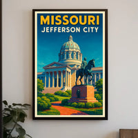 Missouri State Capitol In Jefferson City Poster