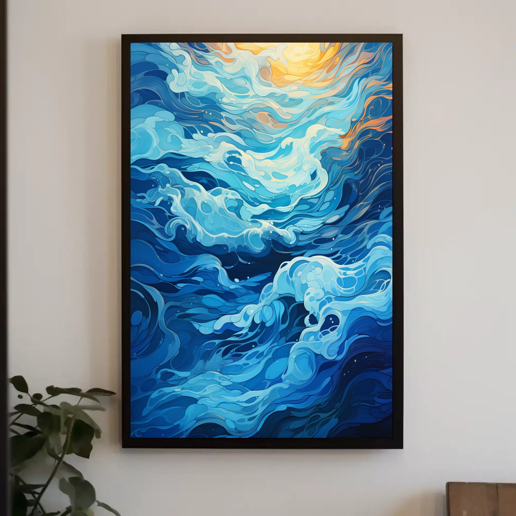 Oceanic Whirl Poster