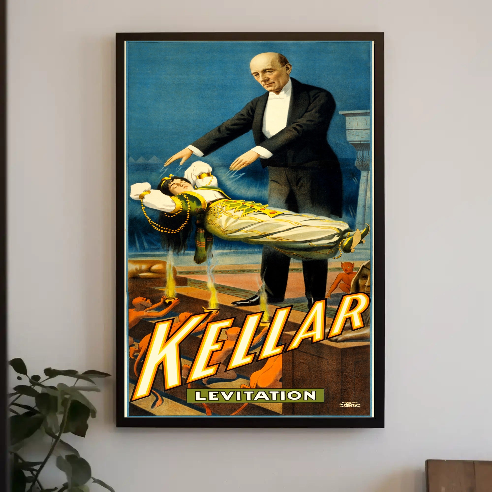 Kellar Magic Show Vintage Advertisement Poster