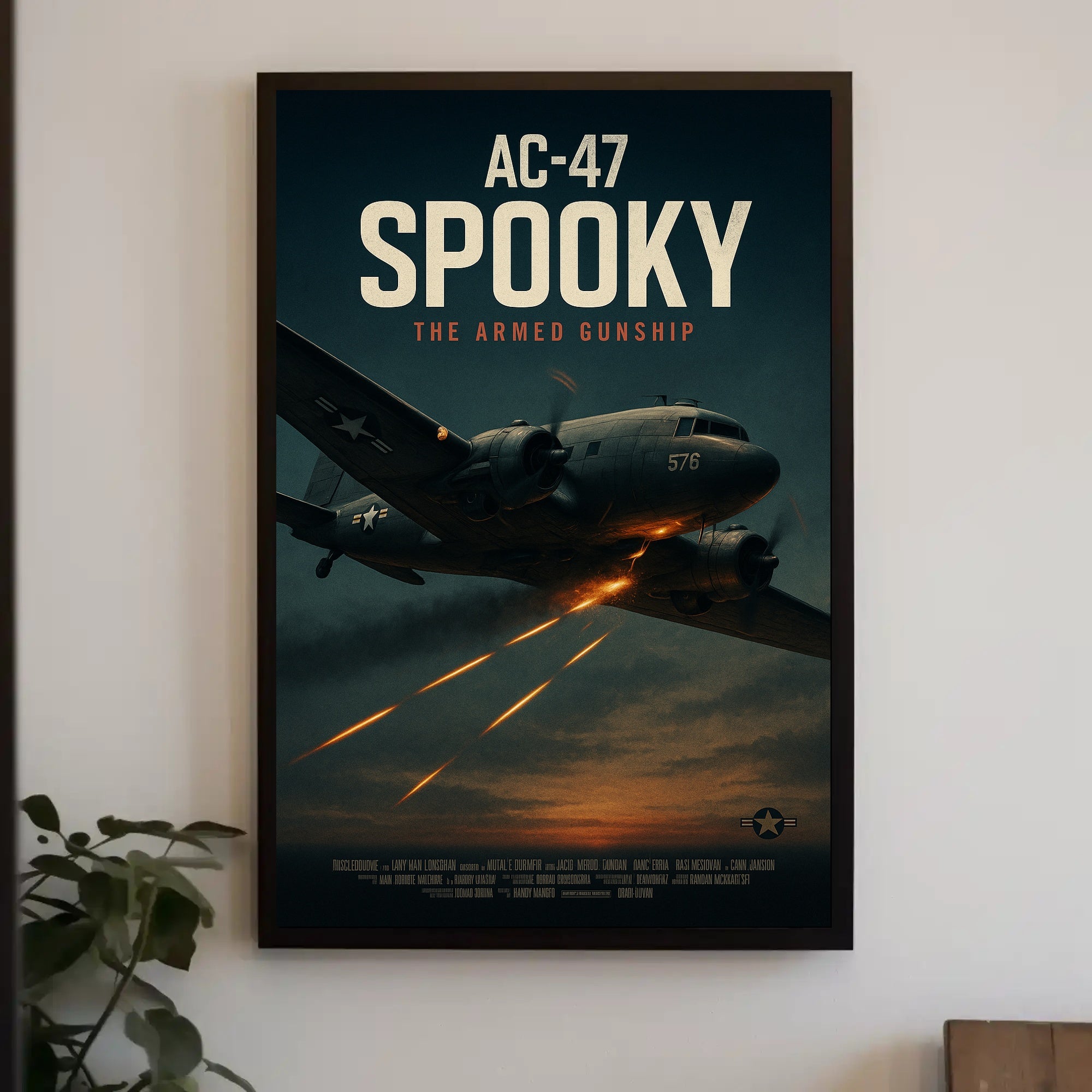 AC-47 Spooky Military Recruitment Poster PosterGoat