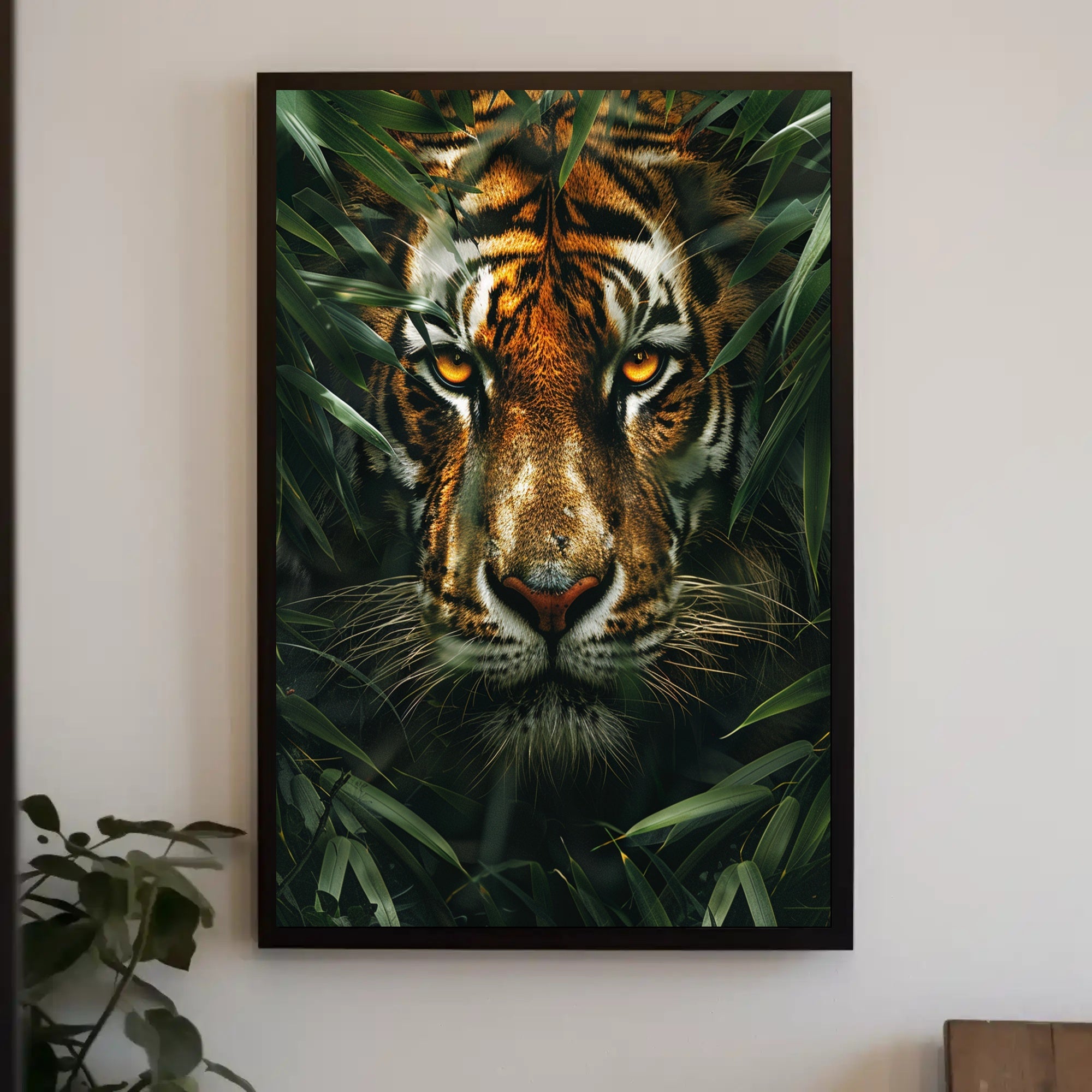 The Watchful Tiger Wall Art Poster Print for Home Decor PosterGoat