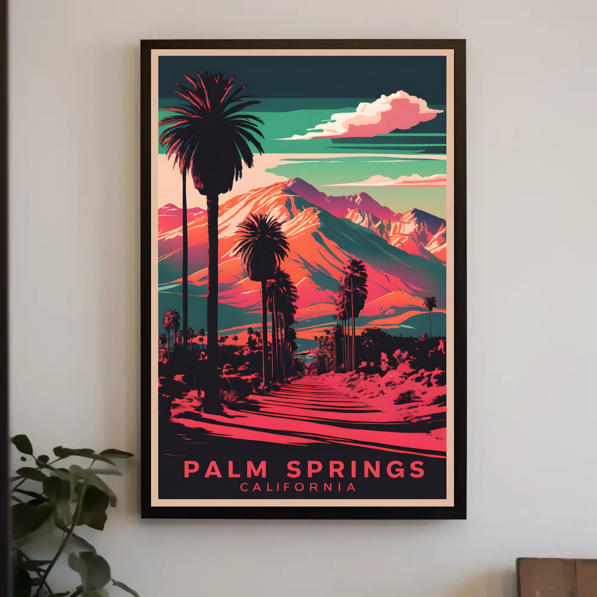 Palm Springs Retro Poster