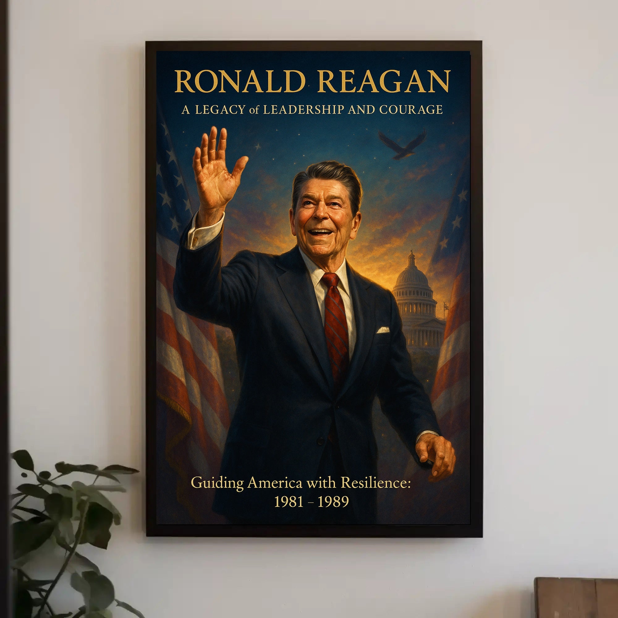 Ronald Reagan Inspirational American Presidential Poster