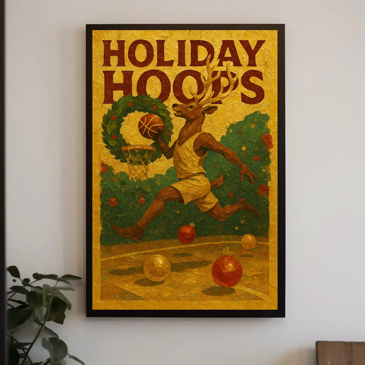 Holiday Hoops Poster