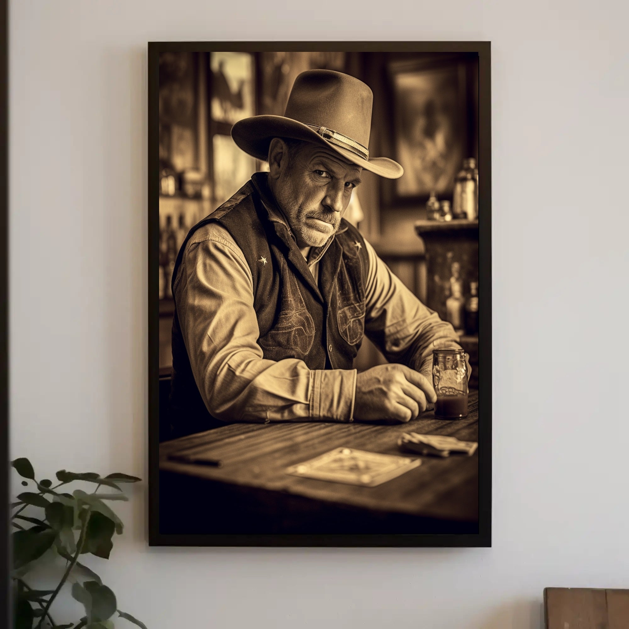 Western Saloon Mood Poster