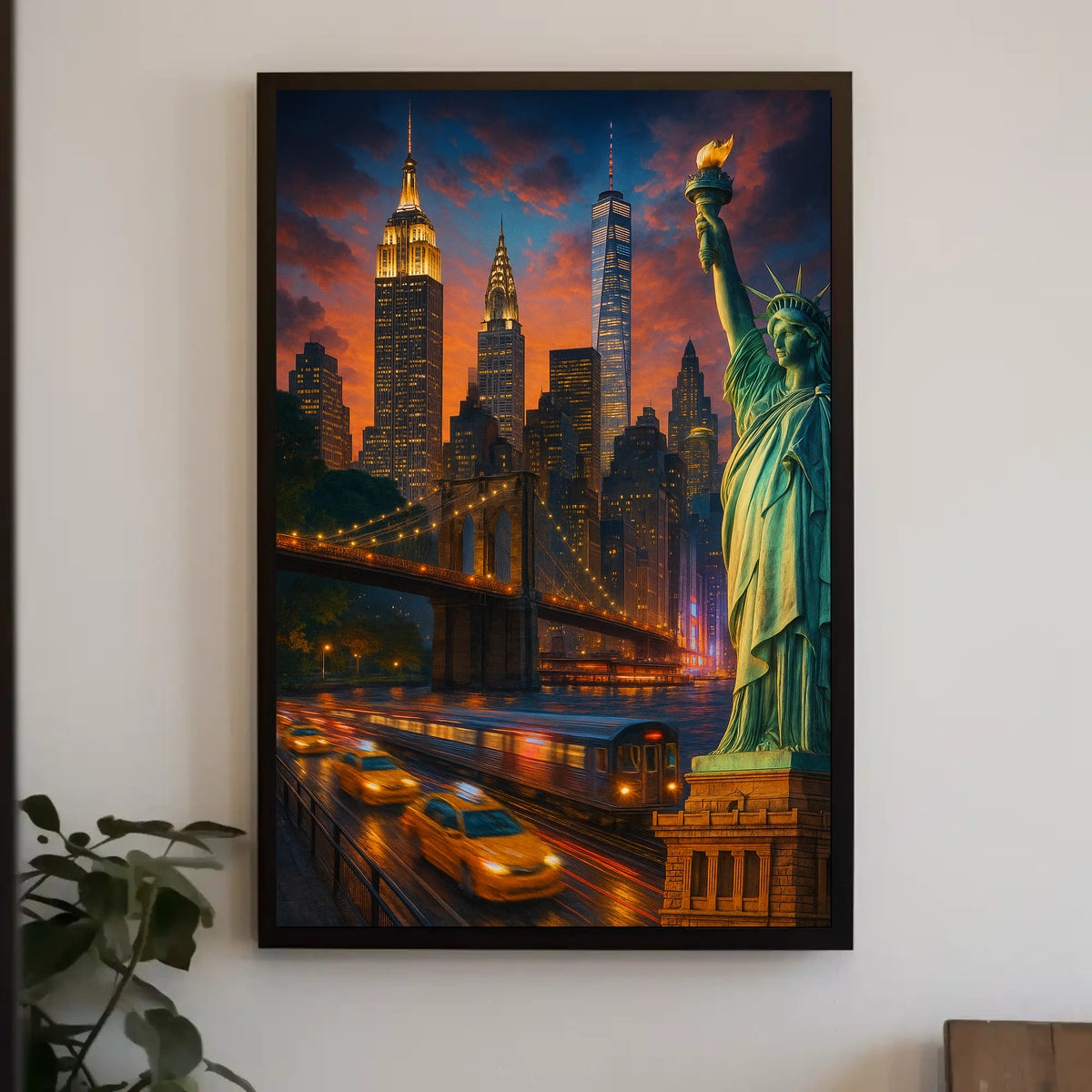 City of Dreams New York Skyline Poster