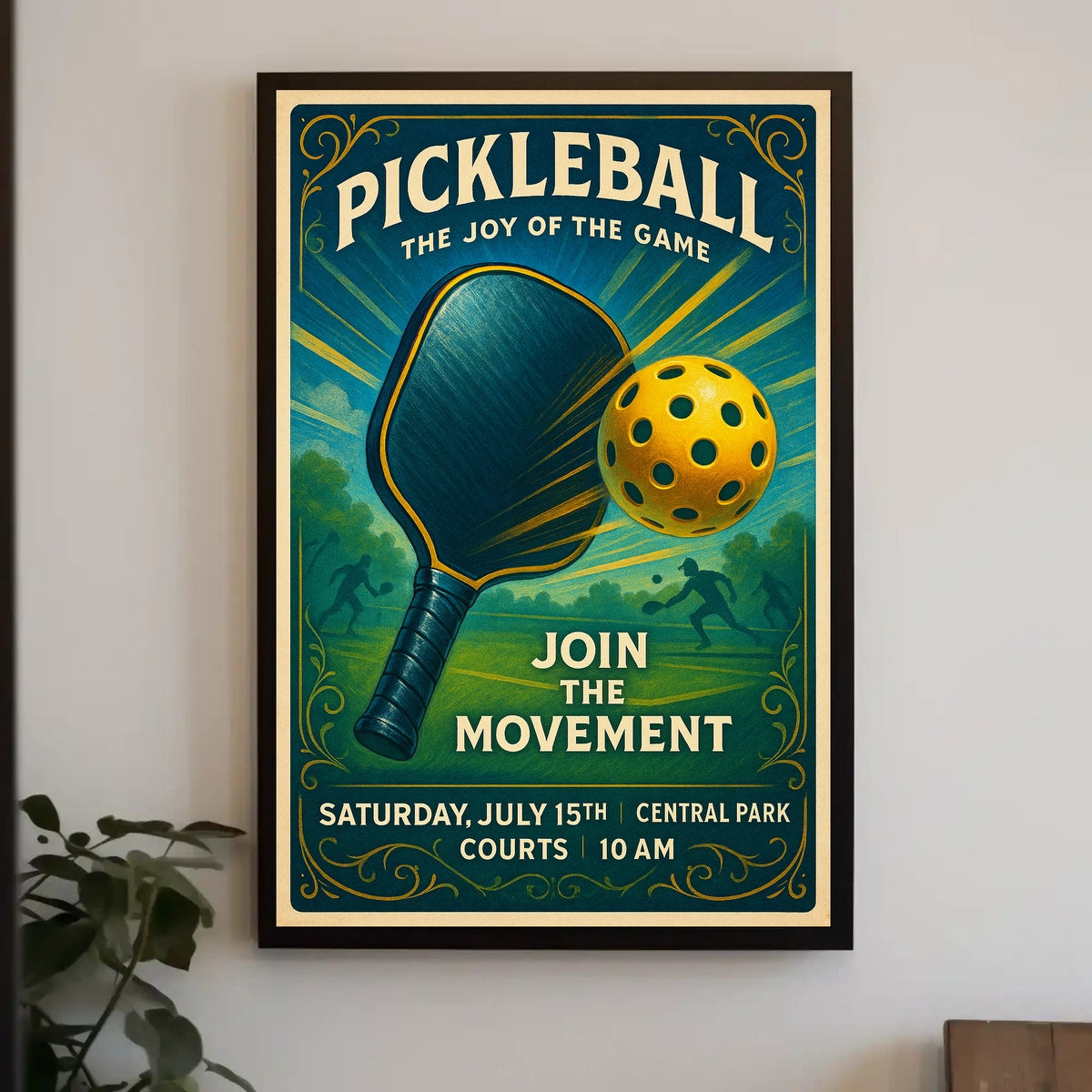 Pickleball The Joy of the Game Poster