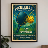 Pickleball The Joy of the Game Poster