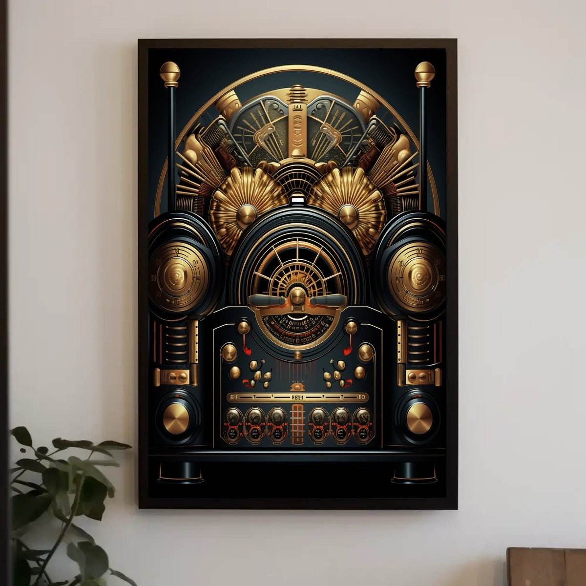 Vintage Steampunk Mechanical Art Print - Abstract or Artistic Poster