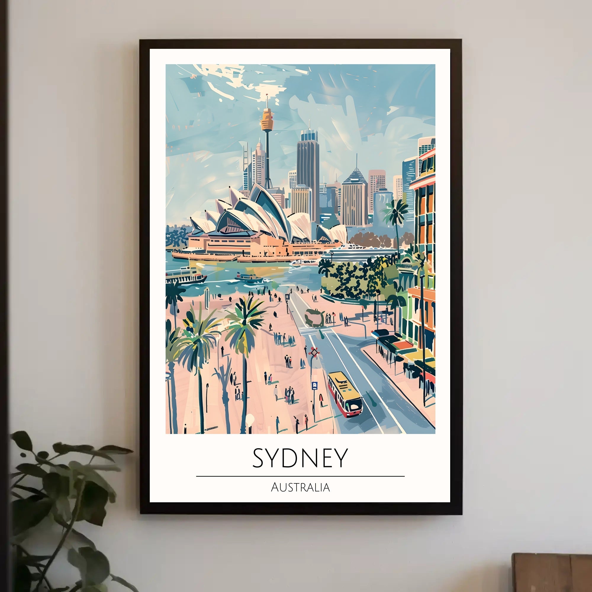 Vibrant Sydney Skyline Poster PosterGoat