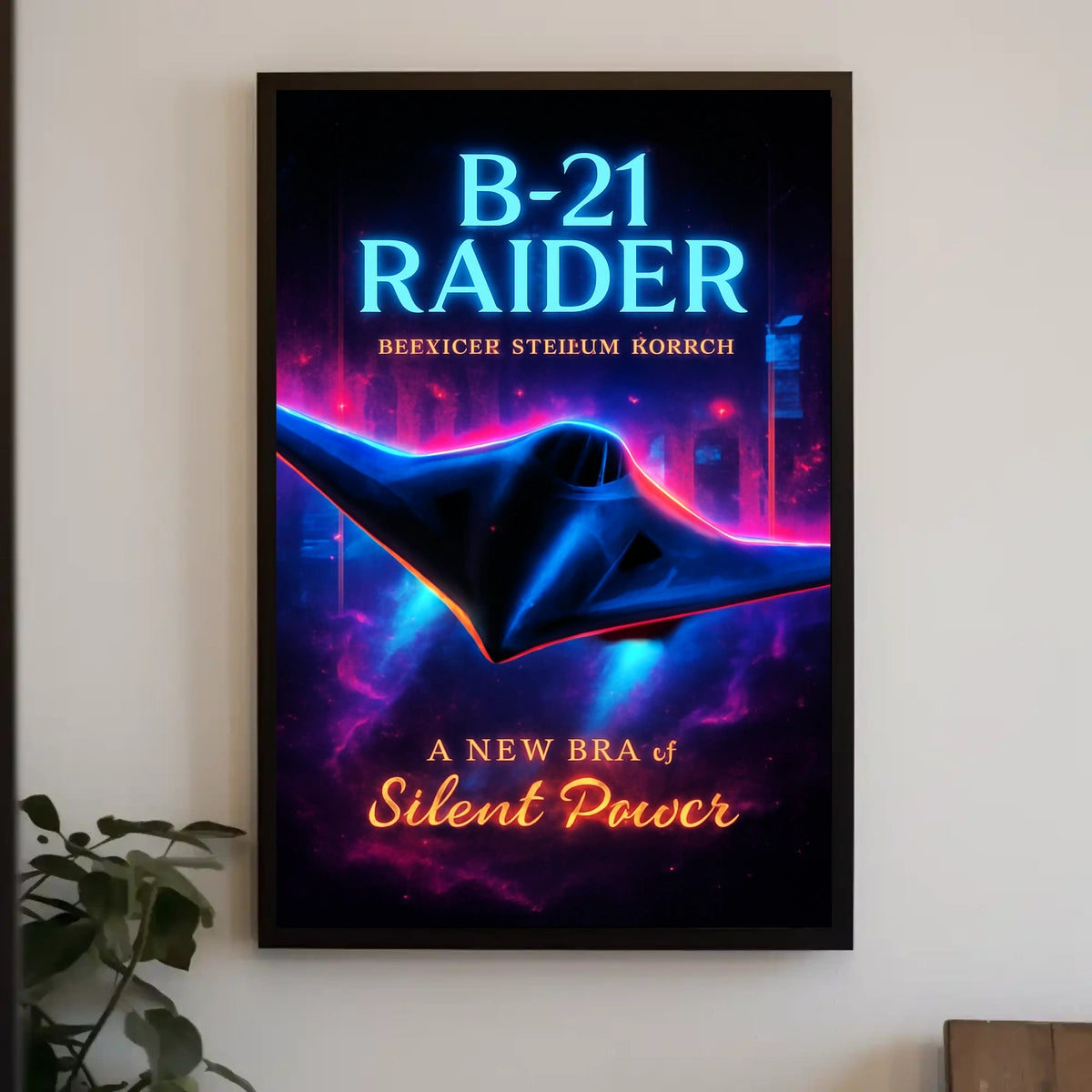 B-21 Raider Silent Power Poster