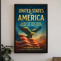 United States of America Symbolic Poster