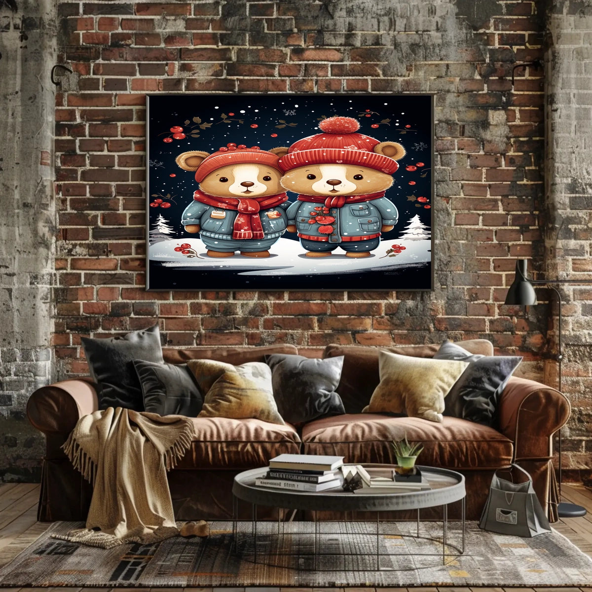 Winter Wonderland Bears Poster