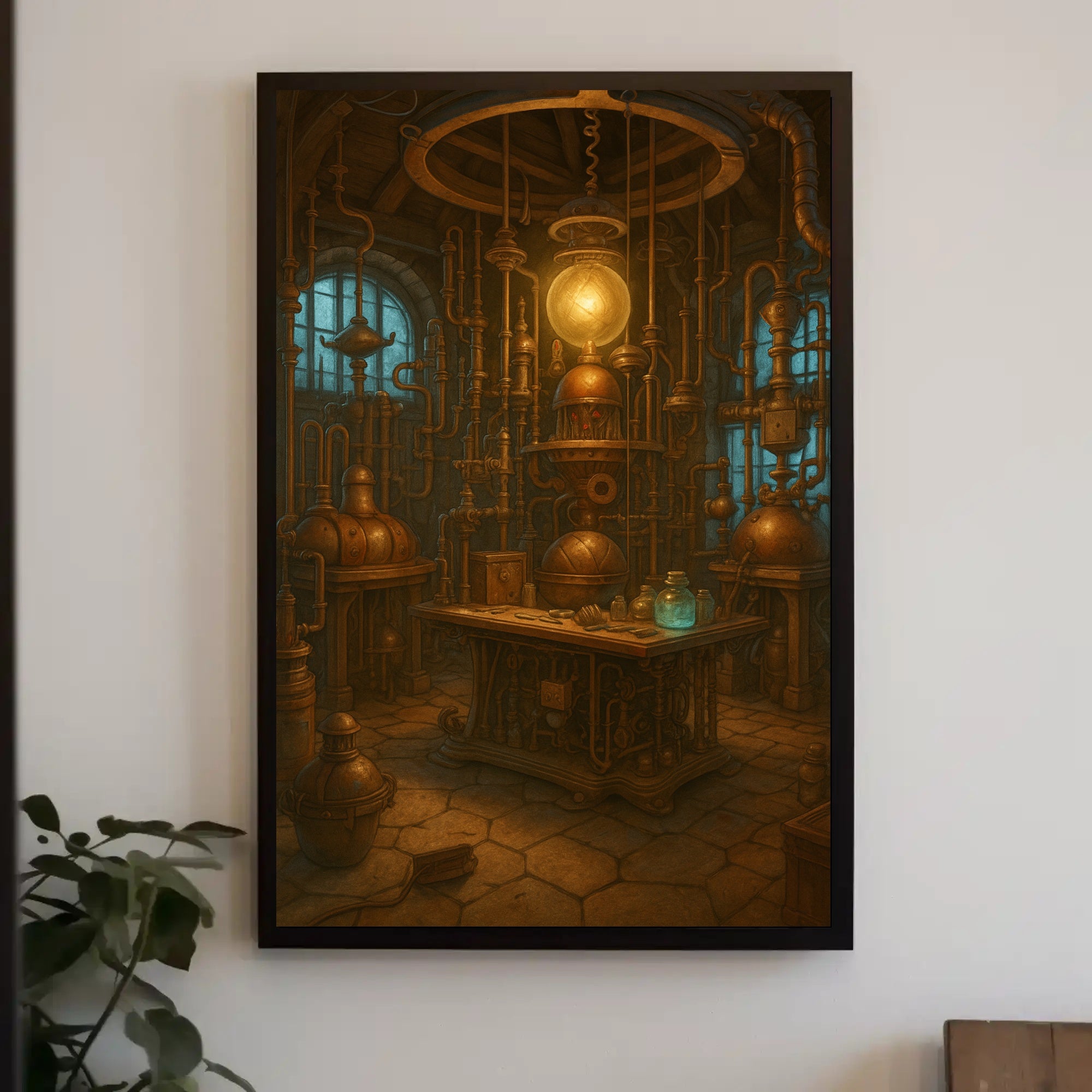 Steampunk Laboratory Adventure - Fantasy or Mythology Poster