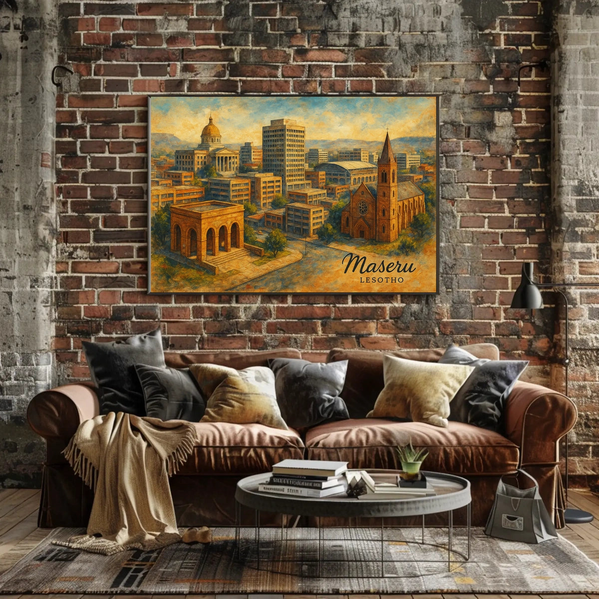 Maseru Cityscape Poster