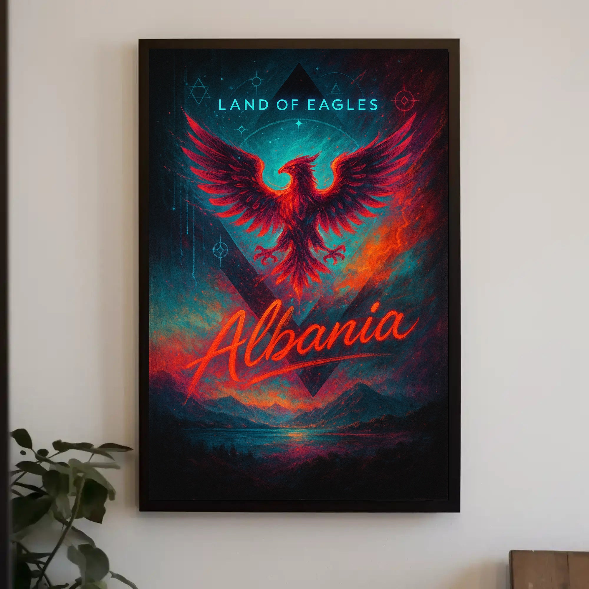 Albania Travel Poster Vintage Land Of Eagles