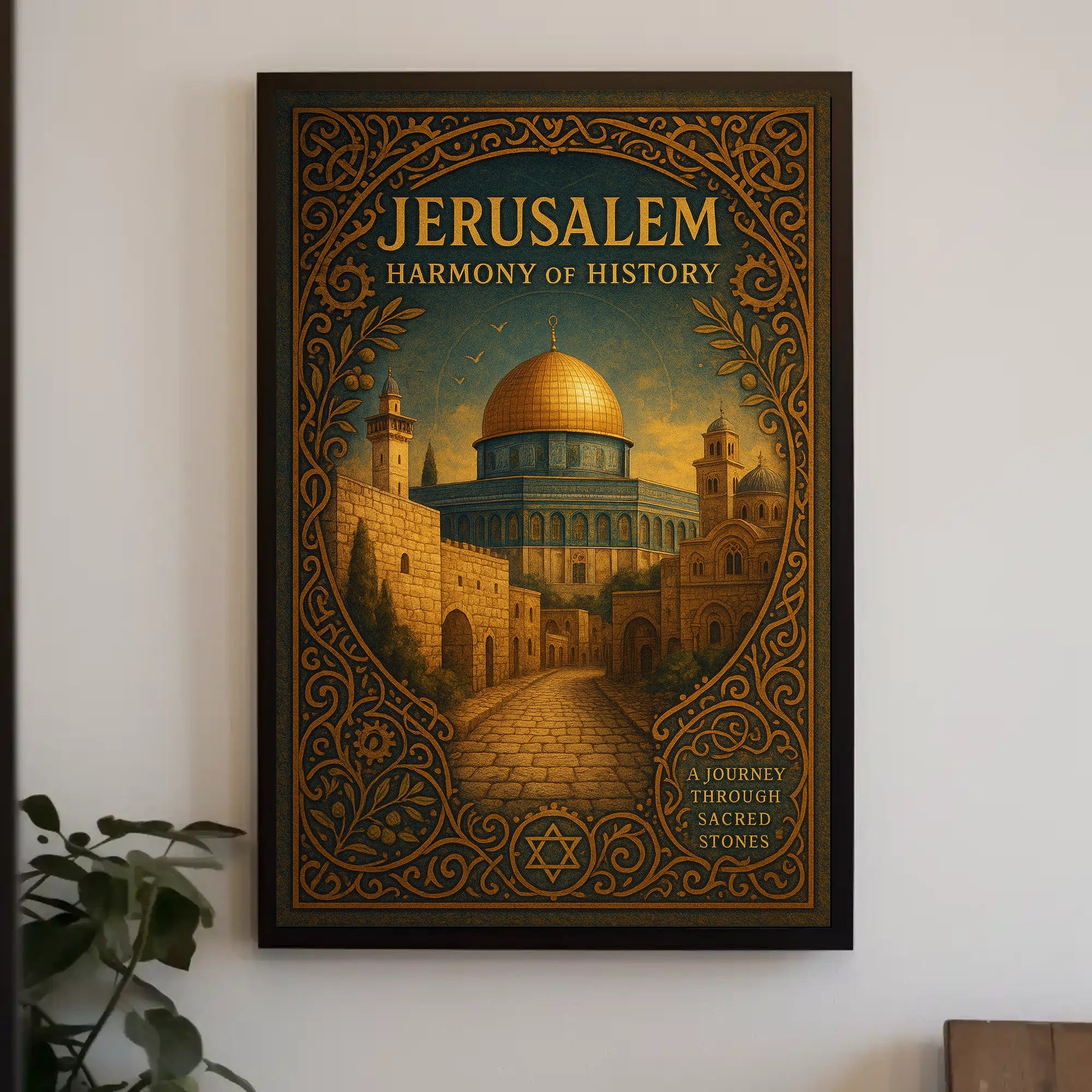 Jerusalem Historic Travel Poster Wall Art Print