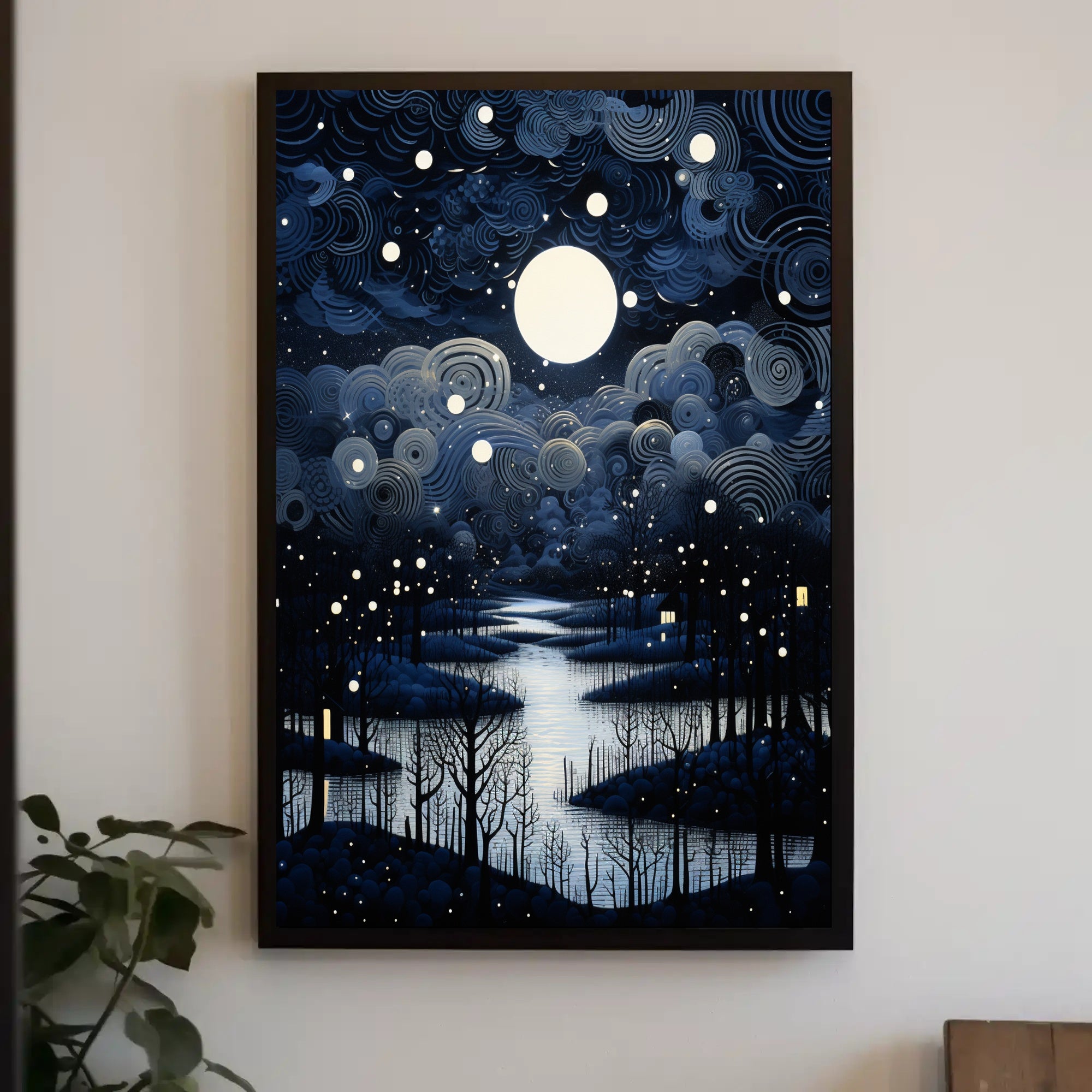 Enchanted Nightscape Poster PosterGoat