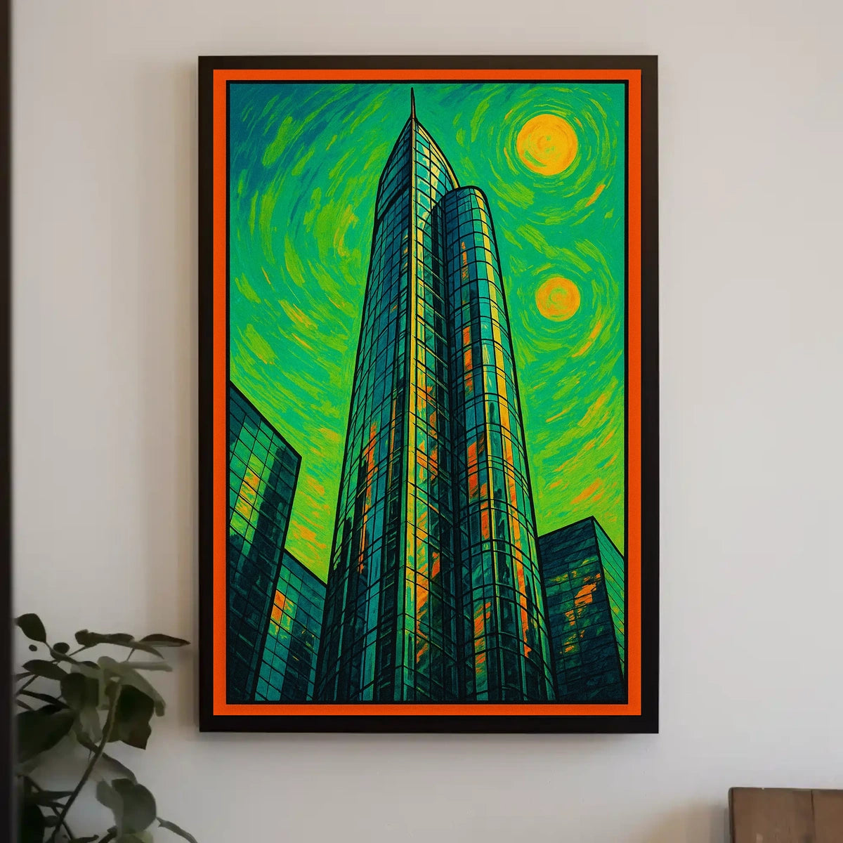 Abstract Urban Skyline Poster