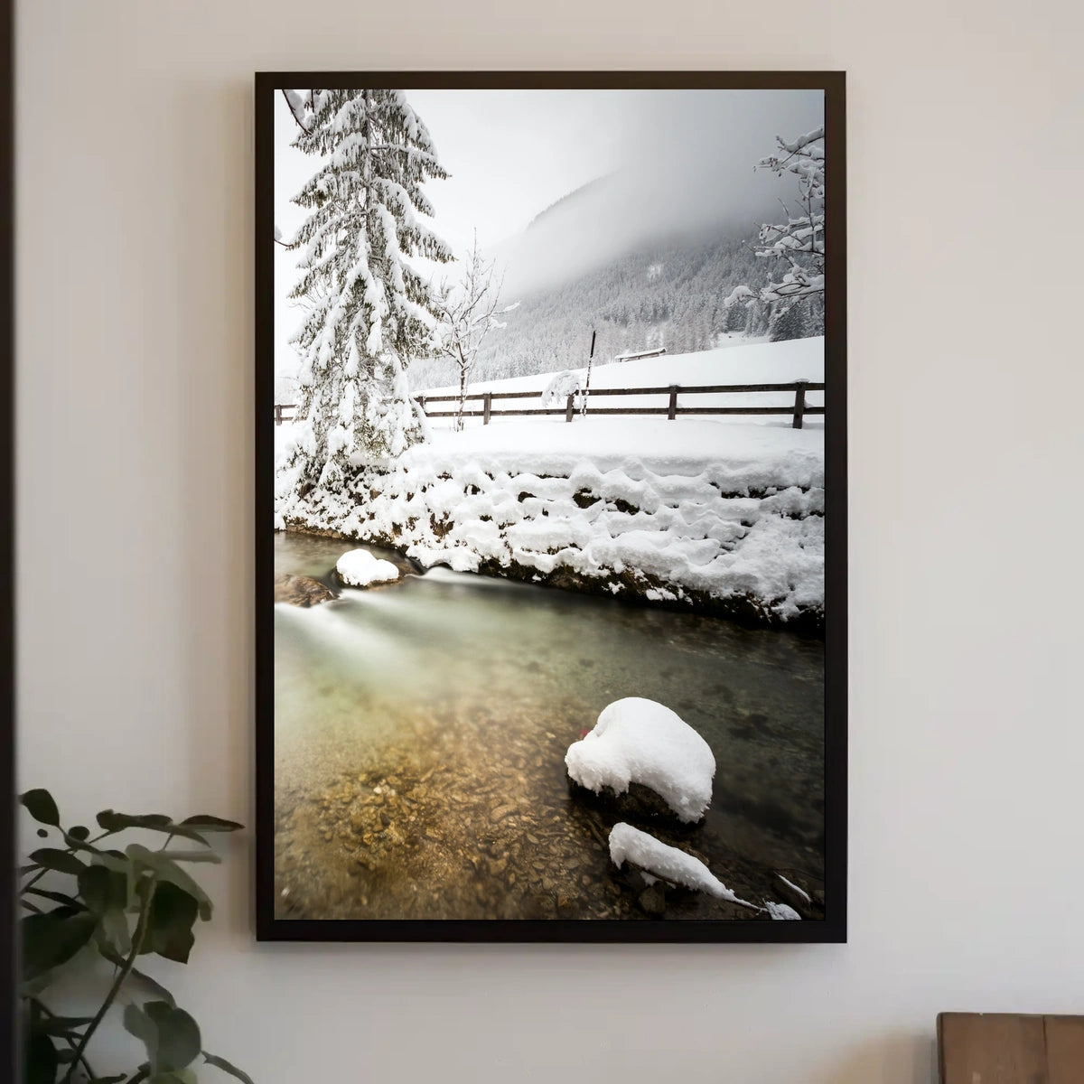 Serene Winter Landscape Tranquility National Park Poster