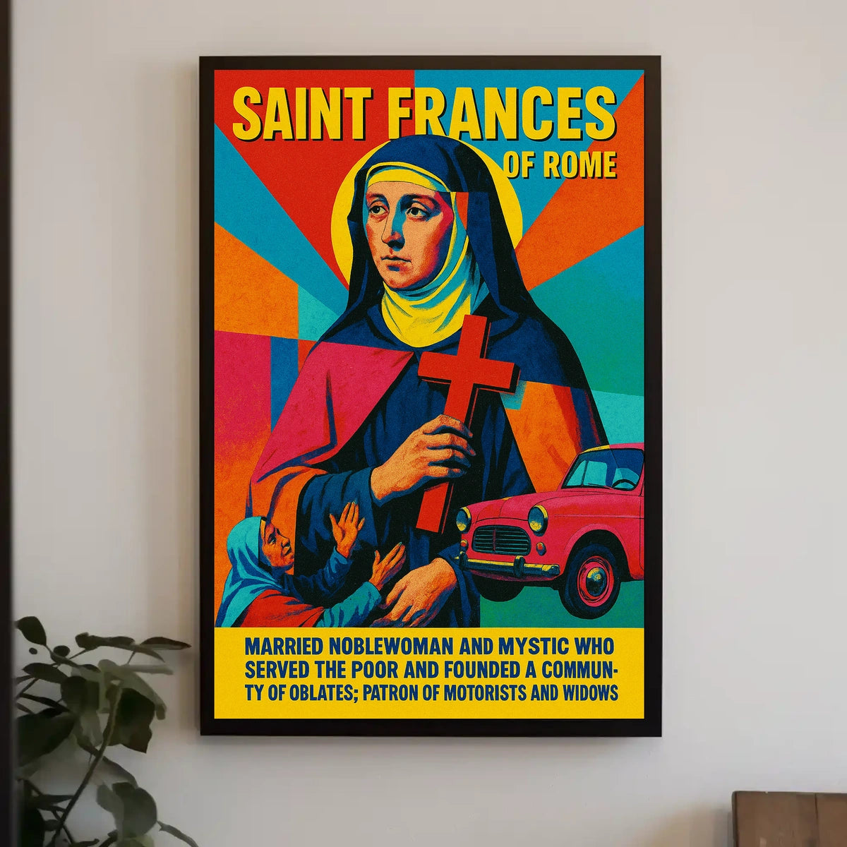 Saint Frances Of Rome Poster