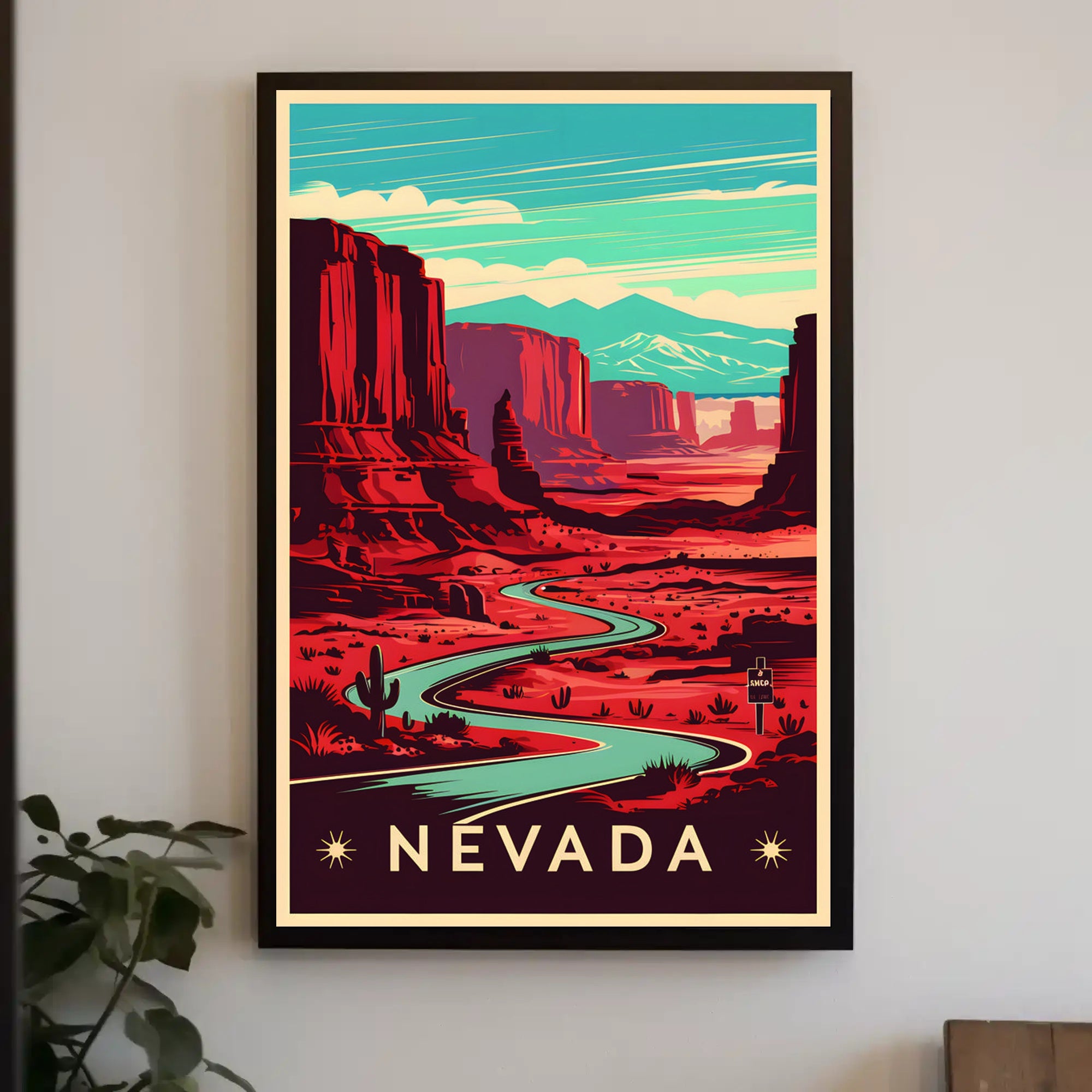 Nevada Desert Landscape Poster