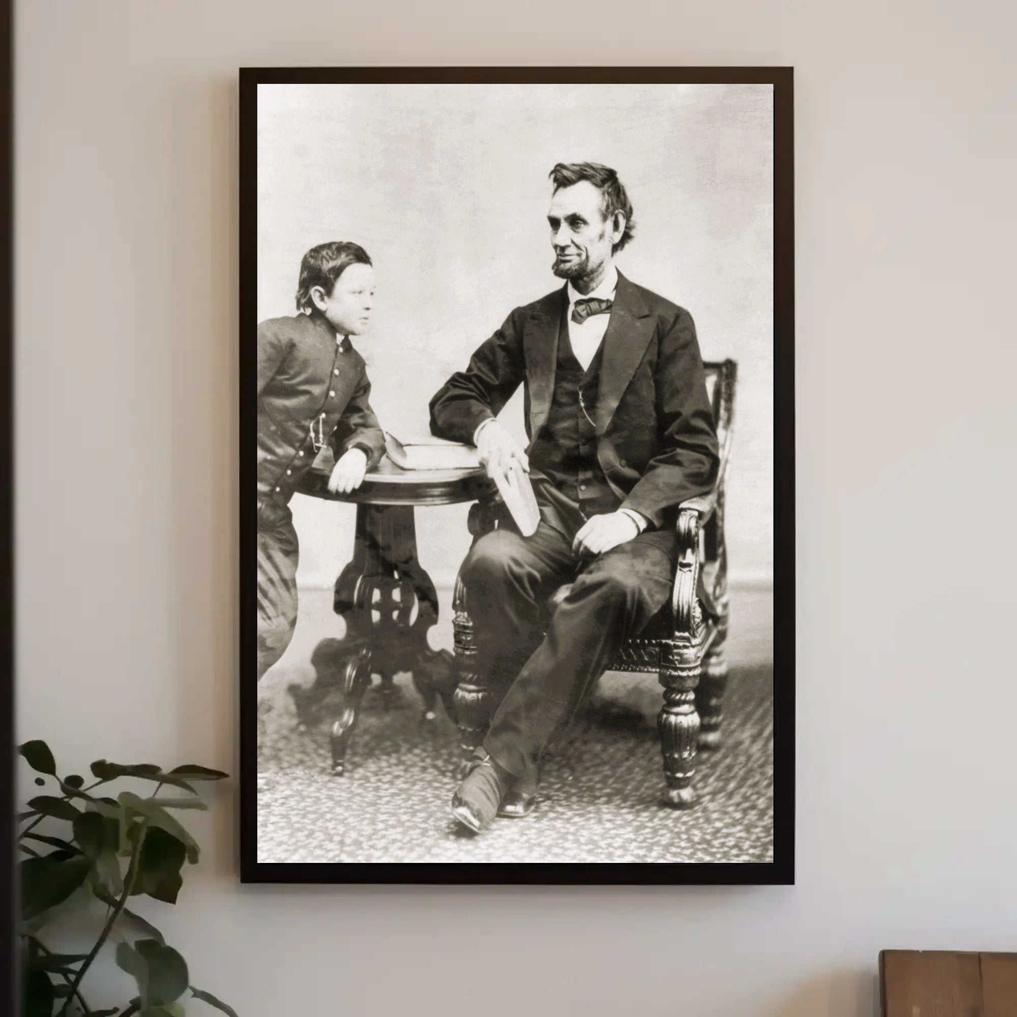 Abraham Lincoln Colorized Bowtie Poster Modern Retro Aesthetic PosterGoat