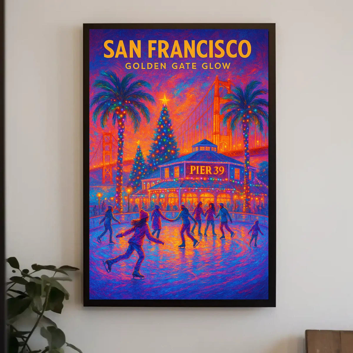 San Francisco Golden Gate Glow Poster