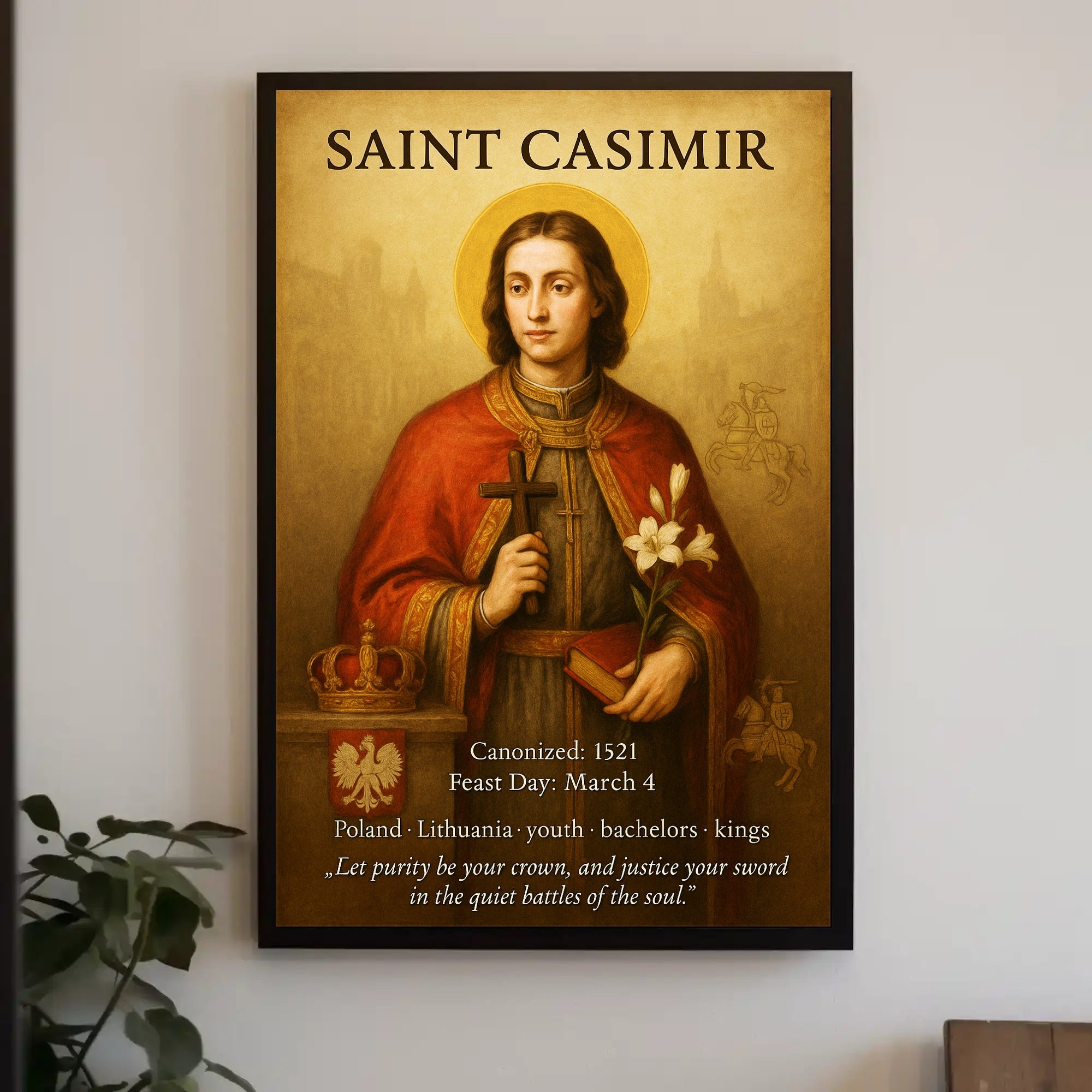 Saint Casimir Poster PosterGoat