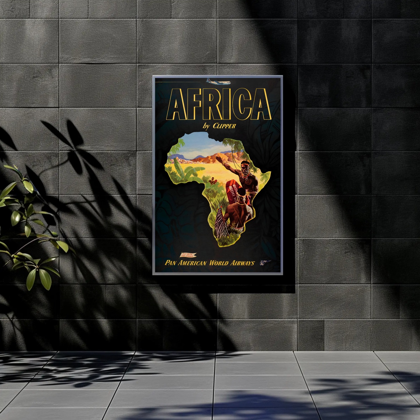 Pan Am Africa Travel Poster