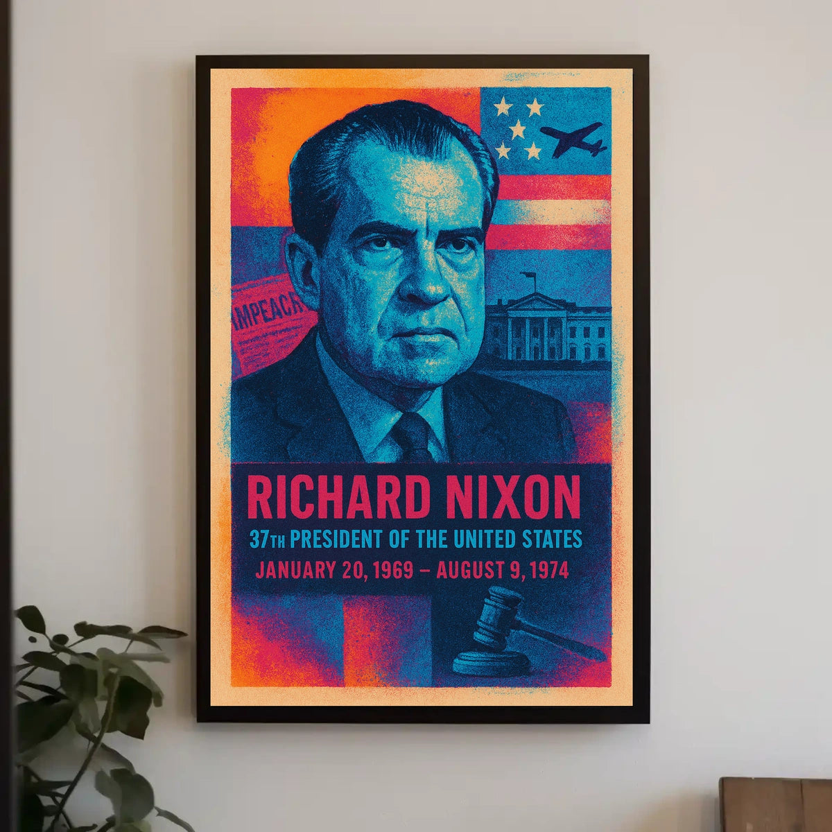 Richard Nixon 37th President Poster