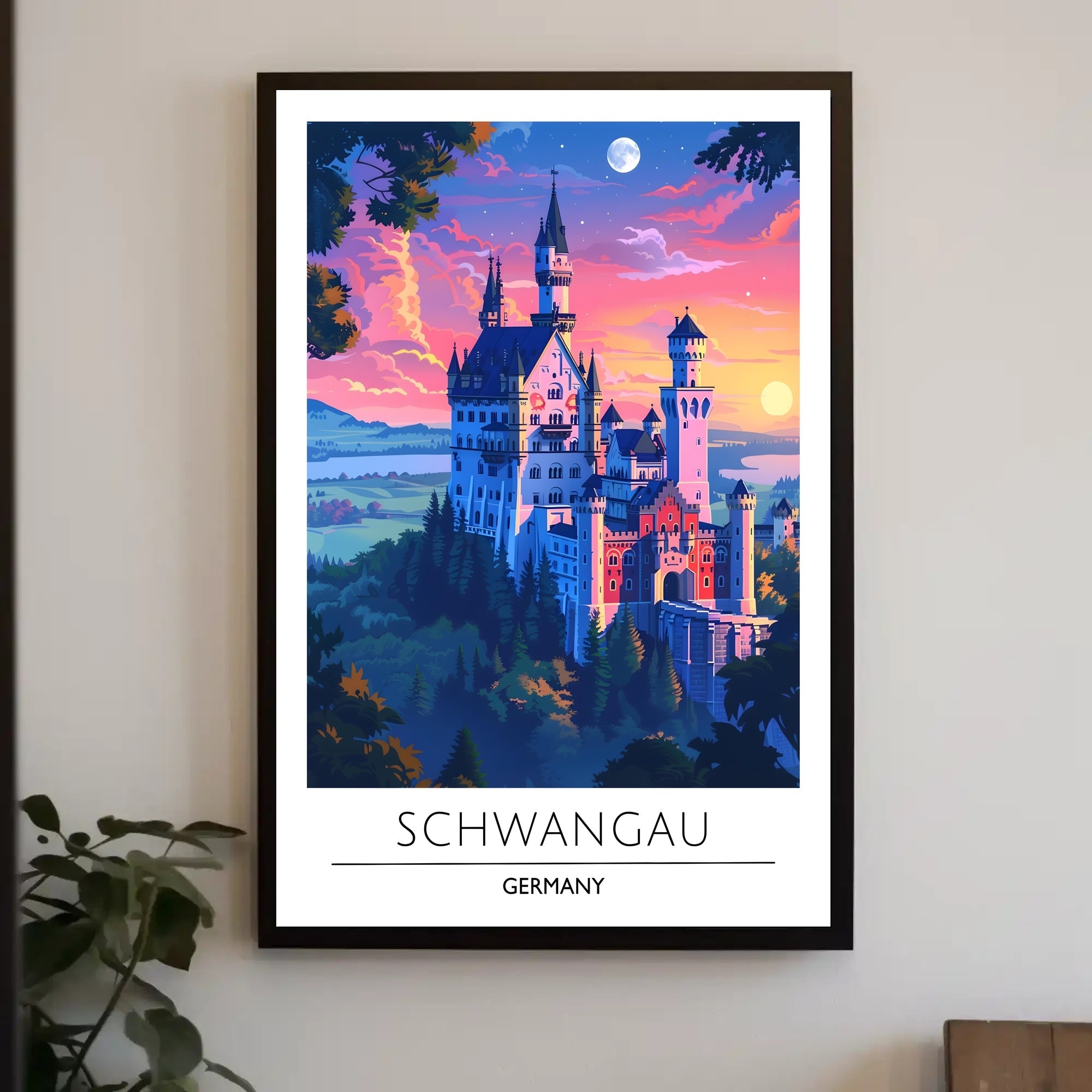 Neuschwanstein Castle Travel Poster