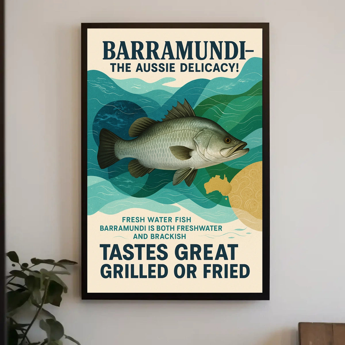 Barramundi The Aussie Delicacy Poster